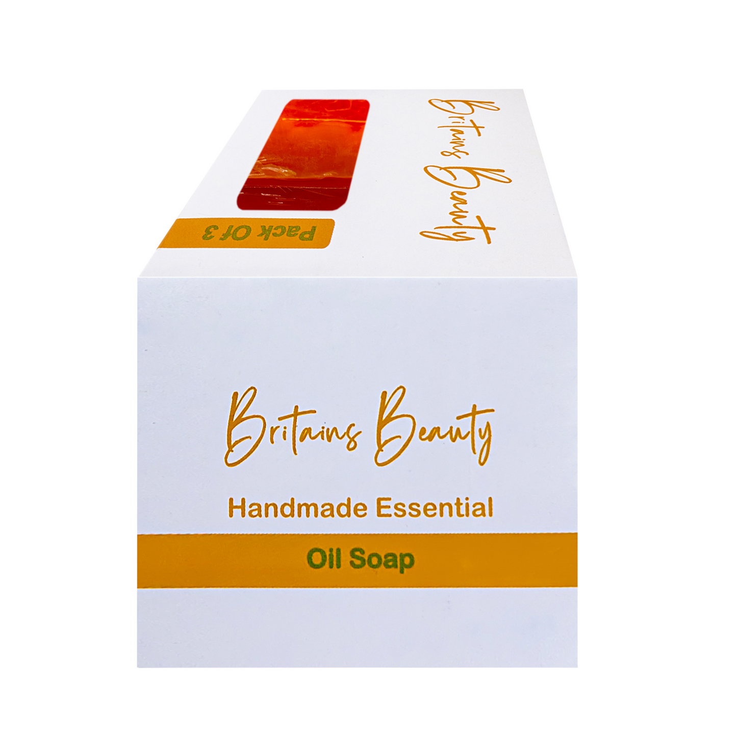 Britains Beauty Handmade Turmeric Soap - All-Natural, Antioxidant-Rich Skin Care - Pack of 3 & 5, 100g Each Bar - Perfect for Glowing Skin and Acne Control