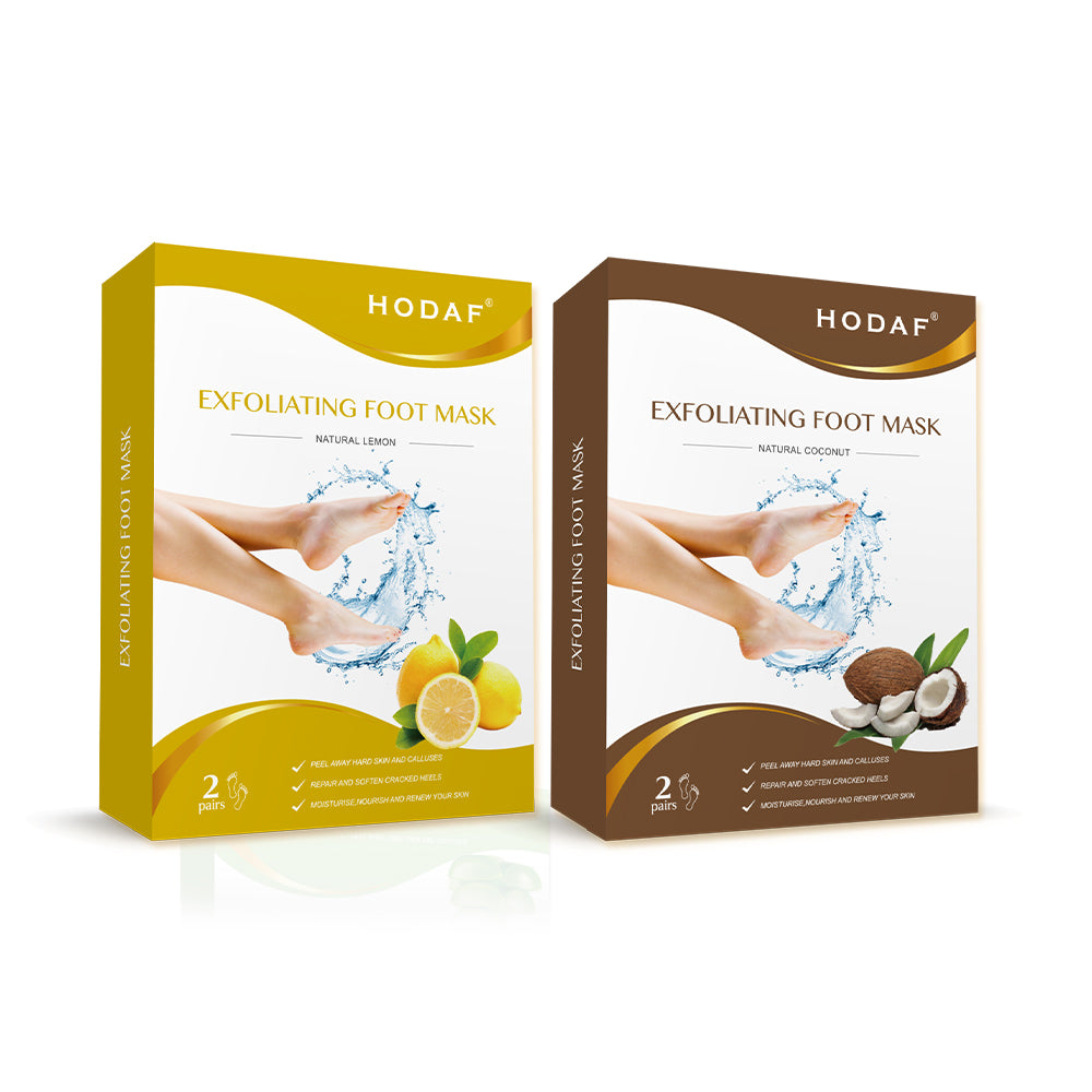 Revitalising Foot Mask for Soft, Smooth Feet - Natural Skin Peeling Treatment - Hydrates, Nourishes & Repairs Cracked Heels - Easy-to-Use Home Spa Experience - 2 Pairs