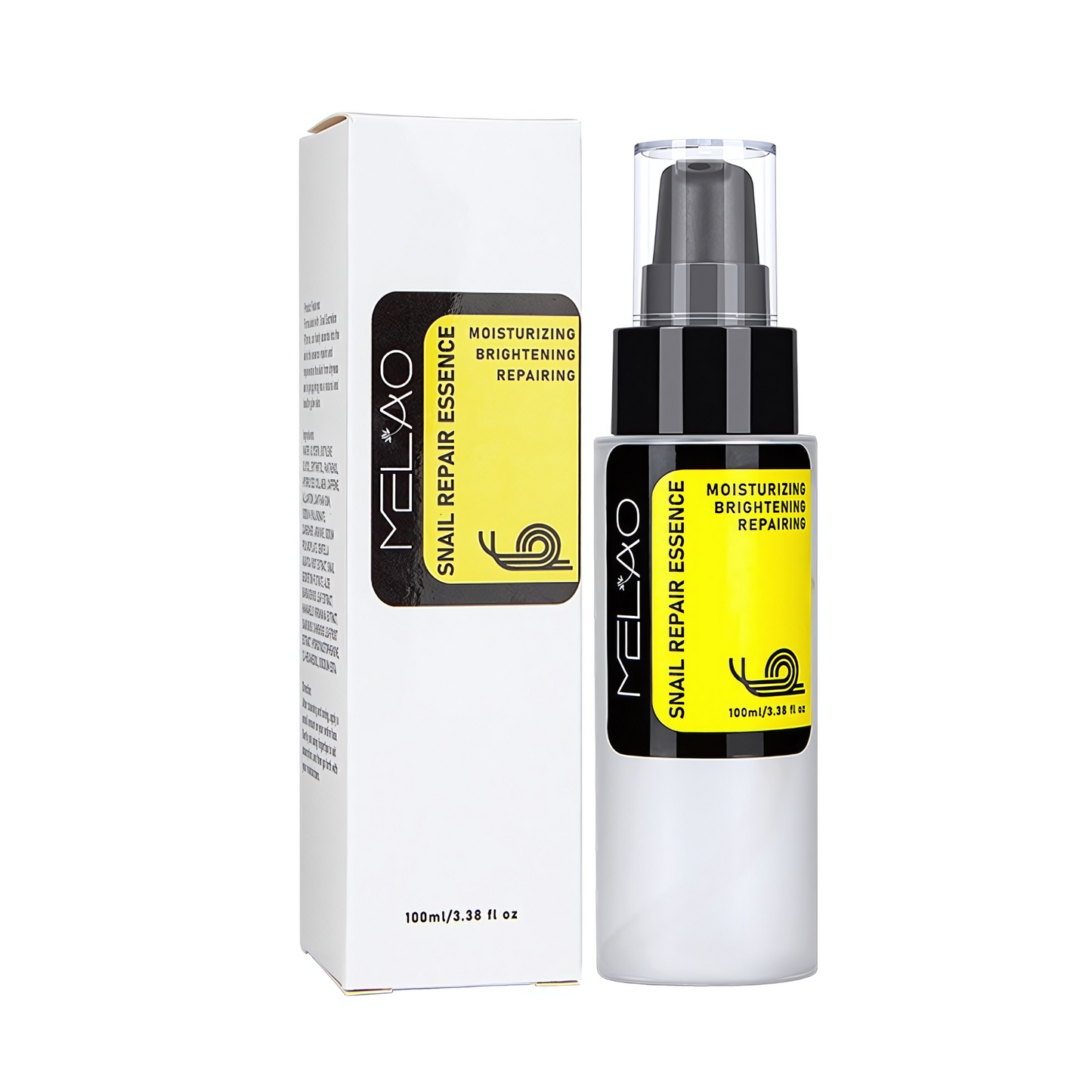 Snail Repair Essence - Moisturizing, Brightening & Repairing Serum, Anti-Aging Formula with Hyaluronic Acid & Collagen, 100ml (3.38 fl oz) – For All Skin Types