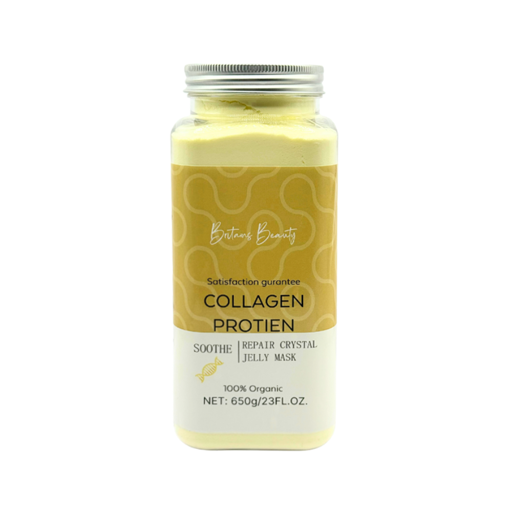 Britains Beauty Collagen Protein Jelly Mask - Soothe, Repair & Rejuvenate Your Skin - Pure Organic, Hydrating & Anti-Aging Face Mask - 650g/23 FL.OZ.