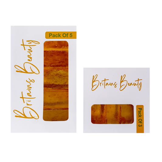 Britains Beauty Homemade Honey Soap Bundle - Natural Moisturizing Cleansing Bars, Pack of 3 & Pack of 5, Each Bar 100g