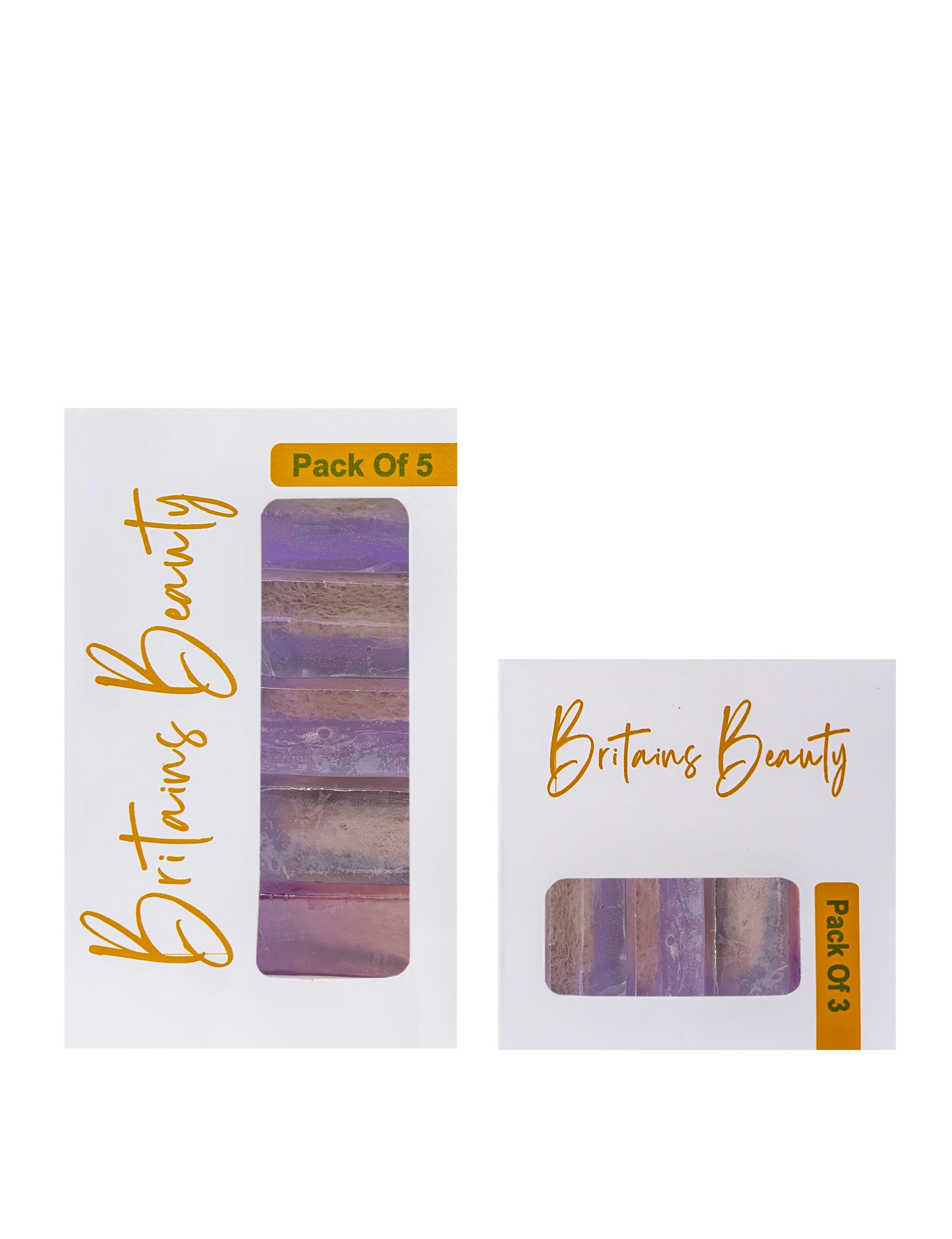 Britains Beauty Lavender Soap Pack of 3 & Pack of 5 – Handmade Essential Oil Soap, All-Natural, Gentle Cleanser for Sensitive Skin, Relaxing Lavender Aroma, 100g Bar