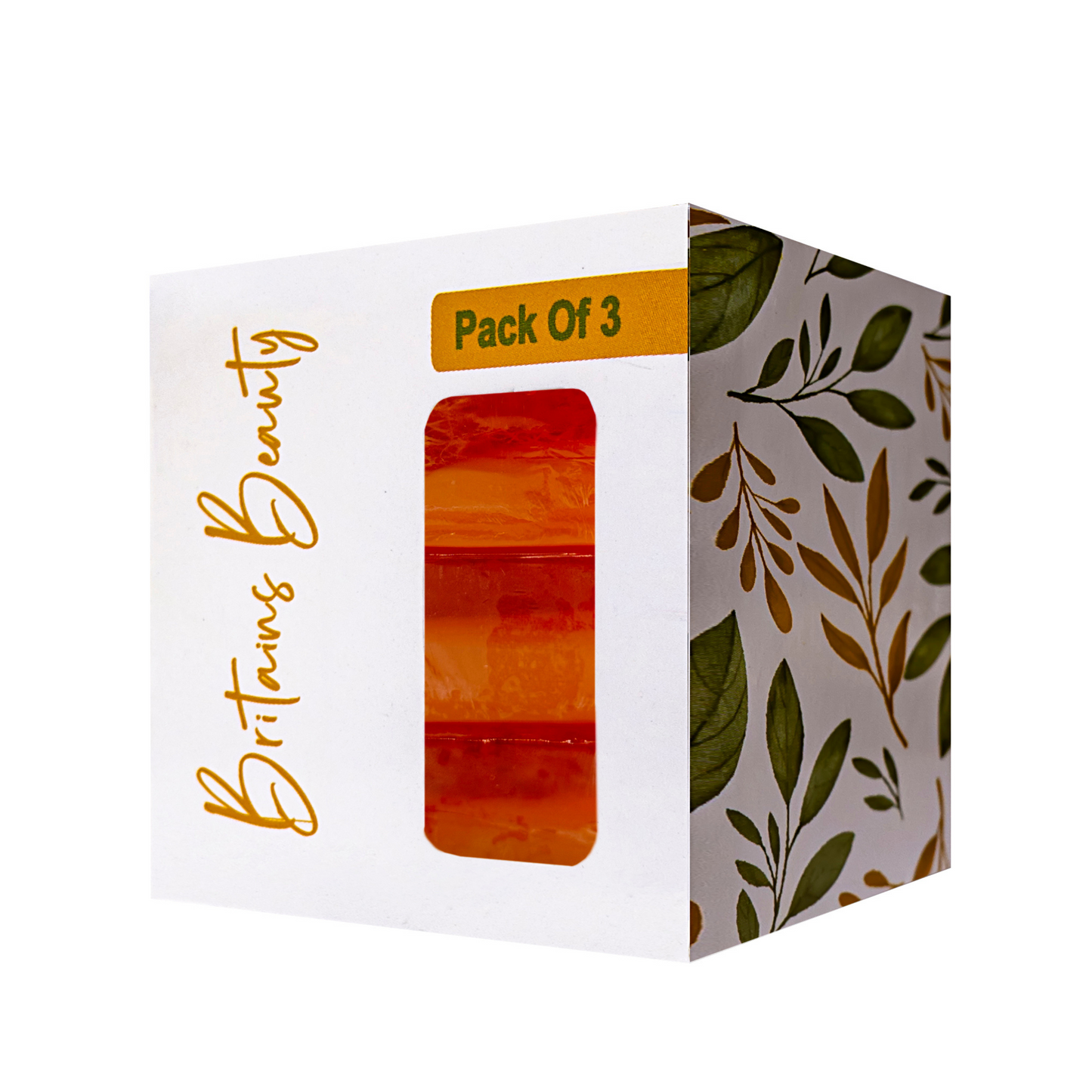 Britains Beauty Handmade Turmeric Soap - All-Natural, Antioxidant-Rich Skin Care - Pack of 3 & 5, 100g Each Bar - Perfect for Glowing Skin and Acne Control