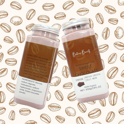Britains Beauty Sweet Chocolate Jelly Mask – Pure Organic, Deep Hydration, Natural Ingredients, Repair Crystal Jelly Mask – Soothe, Nourish, Exfoliate for Glowing Skin – 650g