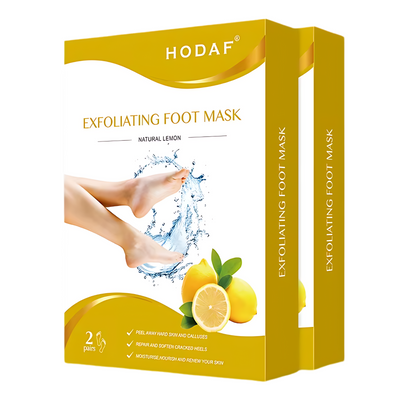 Revitalising Foot Mask for Soft, Smooth Feet - Natural Skin Peeling Treatment - Hydrates, Nourishes & Repairs Cracked Heels - Easy-to-Use Home Spa Experience - 2 Pairs