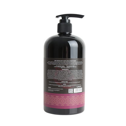 Britains Beauty Red Onion Anti-Hair Loss Conditioner - Thicker, Stronger Hair - 100% Pure Onion Oil & Black Seed Oil - No Parabens, No Sulphates, pH Balanced - 16.9 fl oz / 500ml