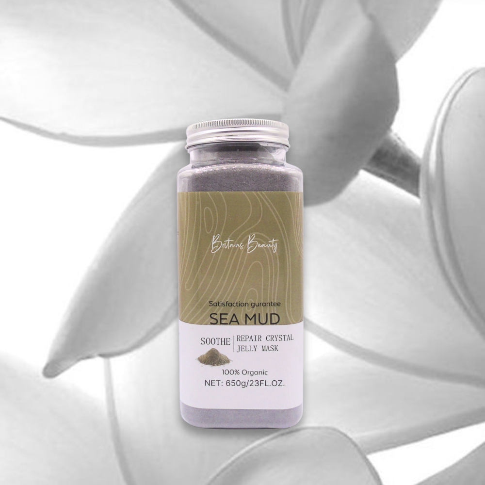 Britain's Beauty Sea Mud Soothe Repair Crystal Jelly Mask - Deep Hydration, Radiance, Organic Ingredients - 650g/23 fl. oz.