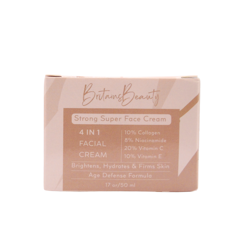 Britains Beauty 4 IN 1 Facial Cream - Collagen, Niacinamide, Vitamin C, & Vitamin E - Hydration, Skin Brightening & Firming Cream - 50 ml