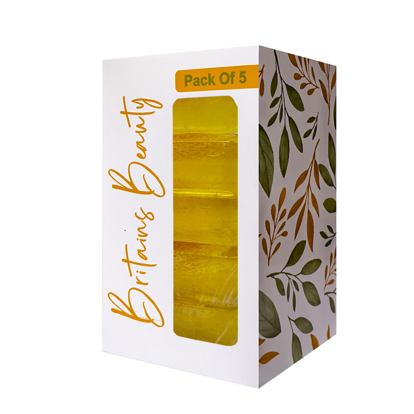 Britains Beauty Handmade Essential Lemon Soap - Refreshing Citrus Cleanse, Long-Lasting Hydration, Eco-Friendly, Pack of 3 & 5, 100g Each