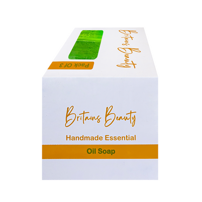Britains Beauty Handmade Aloe Vera Essential Oil Soap - Multipack Options (Pack of 3 & 5), 100g Bars - Hydrating, Natural Skincare, Perfect for Sensitive Skin