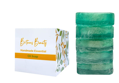 Britains Beauty Homemade Ocean Salt Soap – Natural Skincare, Refreshing Clean, Hydrates and Exfoliates, Pack of 3 & 5, 100g Each