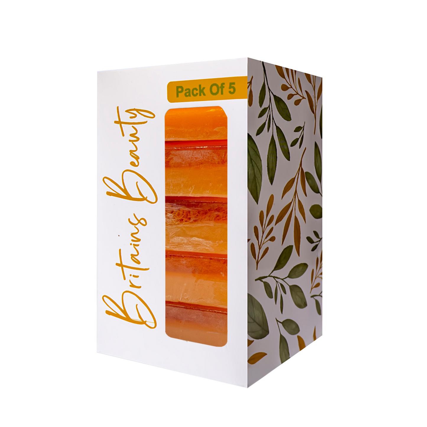 Britains Beauty Handmade Kojic Acid Soap - Natural Skin Brightening with Kojic Acid, Gentle Exfoliating Properties, Moisturizing Olive Oil, Pack of 3 & 5 (100g each)