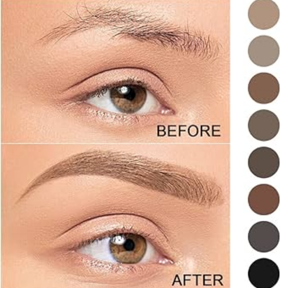 Britains Beauty Long-Lasting Ash Brown Eyebrow Pomade for Perfect Brows - Waterproof, Smudge-Free, Natural Finish - Includes Dual-Ended Brush and Spoolie - 26g / 0.91oz