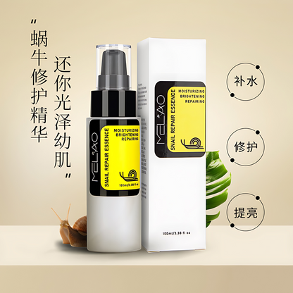 Snail Repair Essence - Moisturizing, Brightening & Repairing Serum, Anti-Aging Formula with Hyaluronic Acid & Collagen, 100ml (3.38 fl oz) – For All Skin Types