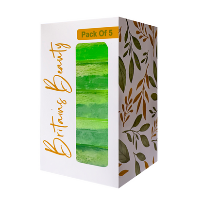 Britains Beauty Handmade Tea Tree Oil Soap, 100g - Pack of 3 & Pack of 5, Natural Skin Care, Vegan & Eco-Friendly Soap for Cleansing and Rejuvenation, Suitable for All Skin Types