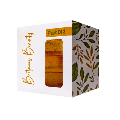 Britains Beauty Homemade Honey Soap Bundle - Natural Moisturizing Cleansing Bars, Pack of 3 & Pack of 5, Each Bar 100g
