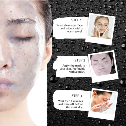 Britain's Beauty Charcoal Soothe & Repair Crystal Jelly Mask - Deep Hydration with 100% Organic Ingredients, 650g/23fl.oz.