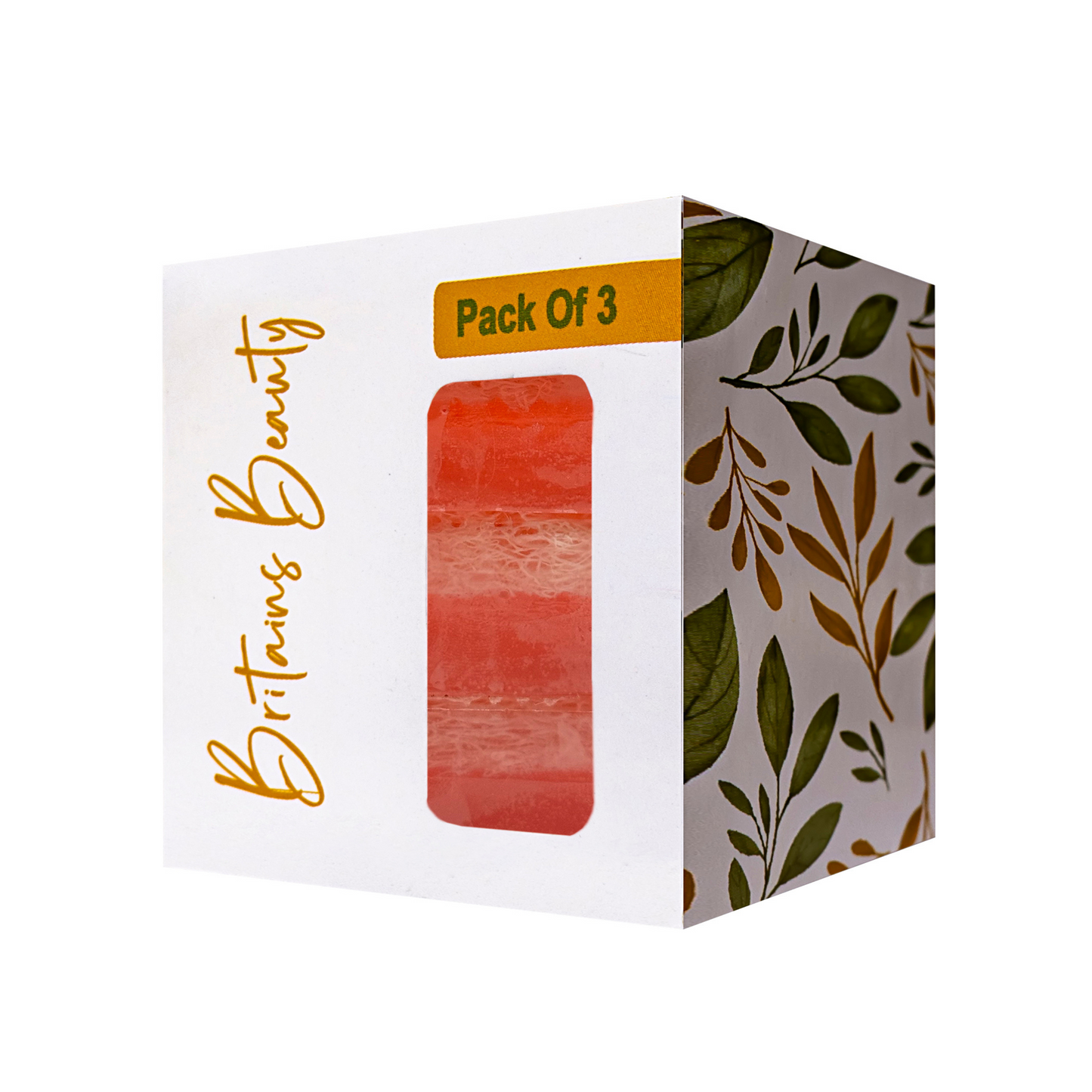 Britains Beauty Handmade Essential Oil Rose Soap – Luxurious Natural Skincare, Moisturizing Cleanser for Soft, Radiant Skin (Pack of 3 & Pack of 5, 100g per Bar)