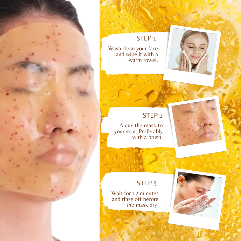 Britains Beauty Turmeric Jelly Mask - Pure Organic, Deep Hydration, Natural Ingredients, Repair & Soothing, Anti-Inflammatory, 650g / 23 FL.OZ