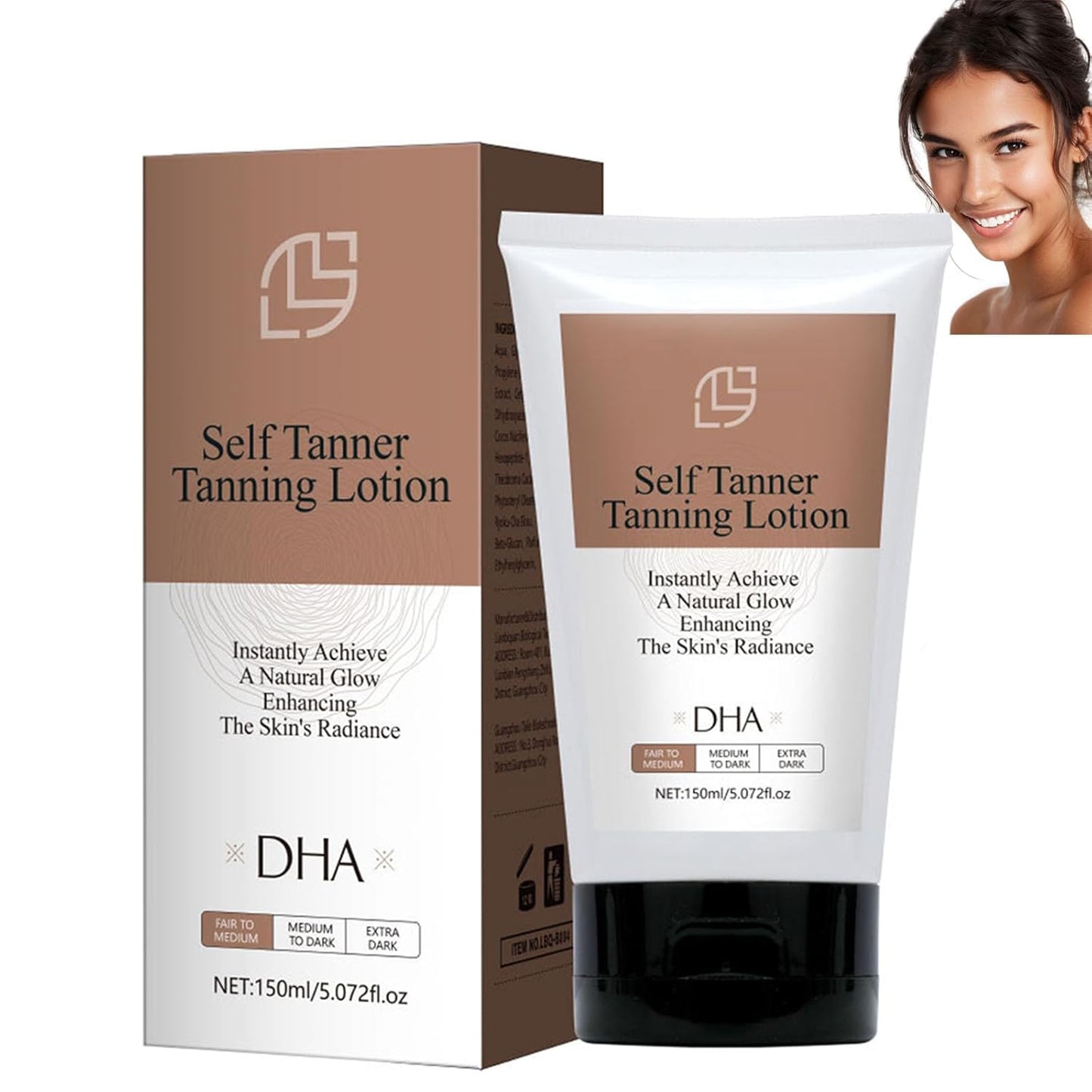 Self Tanner Tanning Lotion - Long-Lasting, Hydrating, and Easy-to-Apply for All Skin Types
