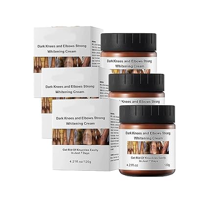 Dark Knees and Elbows Strong Whitening Cream - Powerful Skin Lightening, Moisturizing Formula for Dark Patches, Knuckles, and Elbows - Gentle, Effective Whitening Cream - 120g