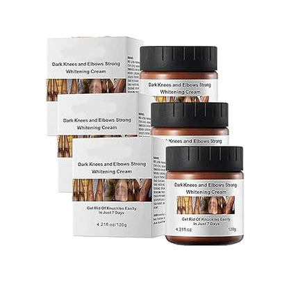 Dark Knees and Elbows Strong Whitening Cream - Powerful Skin Lightening, Moisturizing Formula for Dark Patches, Knuckles, and Elbows - Gentle, Effective Whitening Cream - 120g