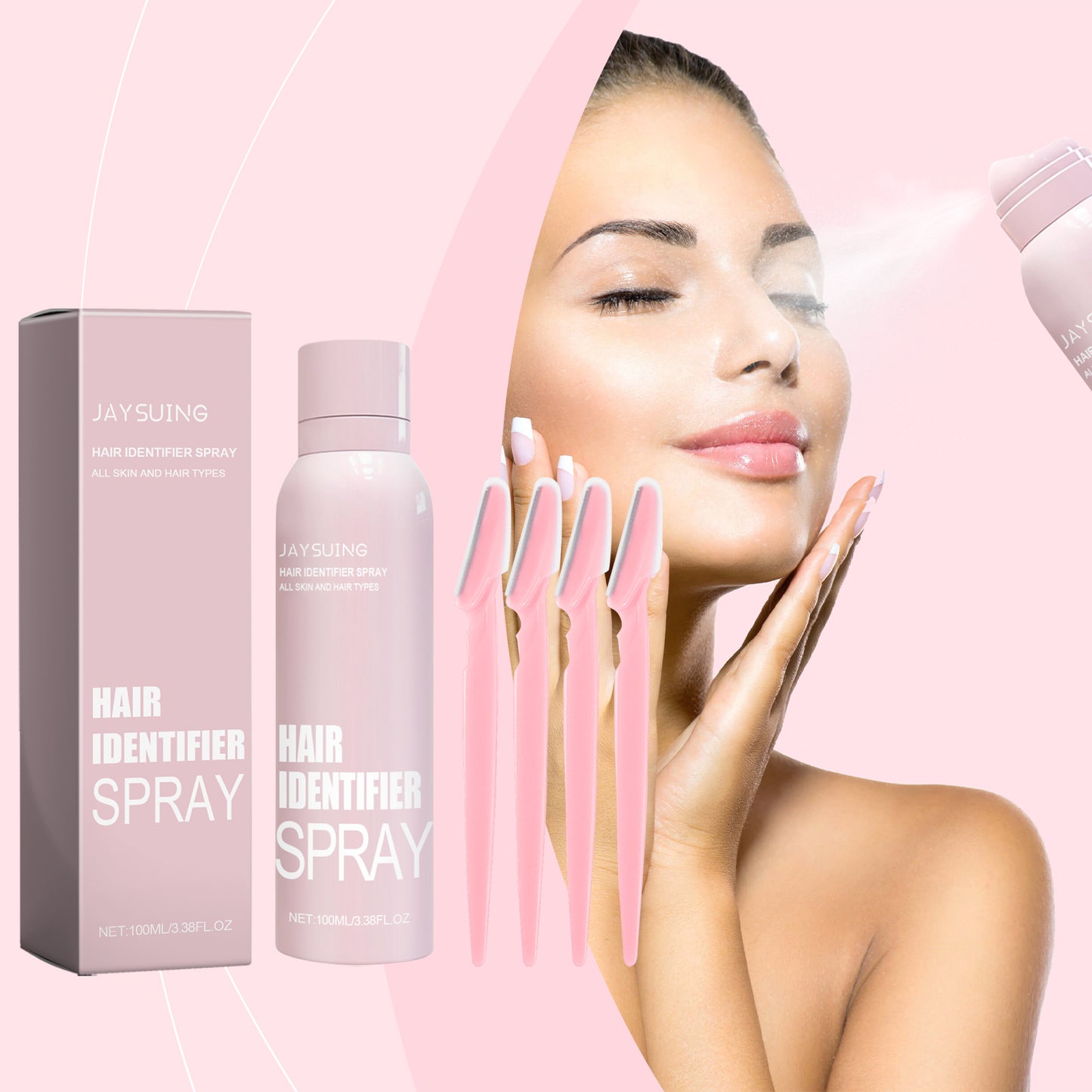 Advanced Hair Identifier Spray – Facilitate Easy and Safe Hair Removal with Skin Nourishment, Suitable for All Skin Types, 100ml