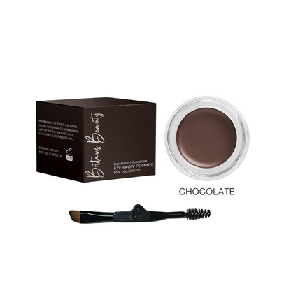 Britain's Beauty Waterproof Eyebrow Pomade – Long-Lasting, Smudge-Free Formula for Perfect Brows, Available in Multiple Shades | Blonde, Taupe, Soft Brown, Medium Brown, Dark Brown, Chocolate, Ash Brown, Ebony, Auburn, Caramel