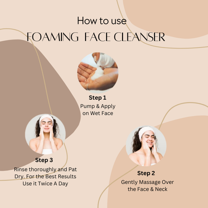 Britain's Beauty 4-in-1 Super Cleansing Mousse for Acne & Oil Control, Hydrating Formula with Natural Ingredients, 120ml