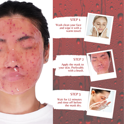 Britains Beauty Cherry Repair Crystal Jelly Mask - 100% Organic, Deep Hydration, Natural Ingredients, 23FL.OZ, Radiant Glow, Soothe and Repair Skin