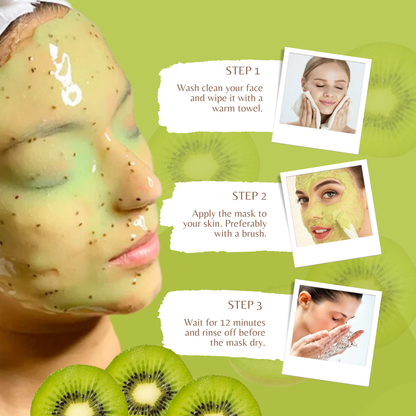 Britain's Beauty Kiwi Jelly Mask - Organic Soothing and Repair Crystal Mask for Radiant Skin, Deep Hydration, and Pore Cleansing, 650g/23 fl.oz