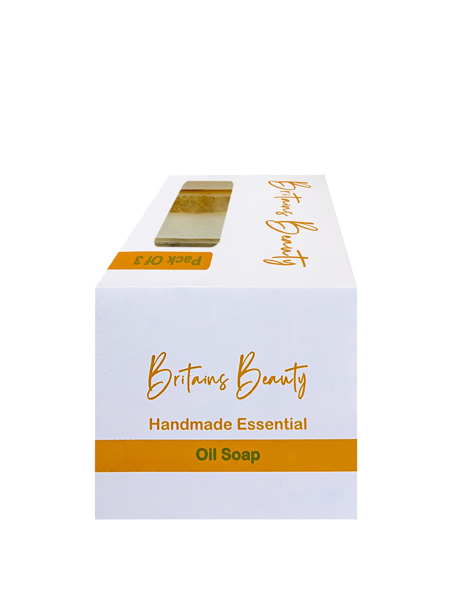 Britains Beauty Homemade Coconut Oil Soap - Natural Moisturizing Cleanser, Pack of 3 & Pack of 5, Each Bar Weighs 100g, Eco-Friendly Packaging