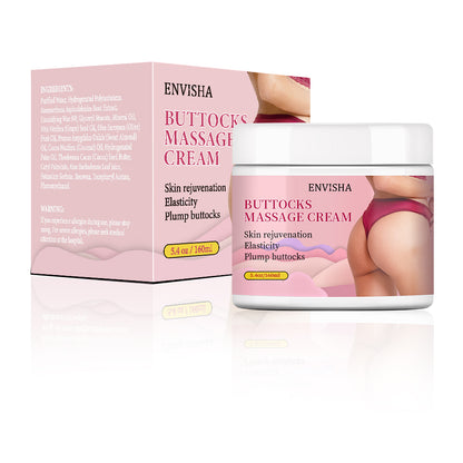 Buttocks Massage Cream – Promotes Skin Elasticity, Rejuvenation and Plumping – 5.4oz/160ml – Herbal Ingredients for Safe, Natural Enhancement