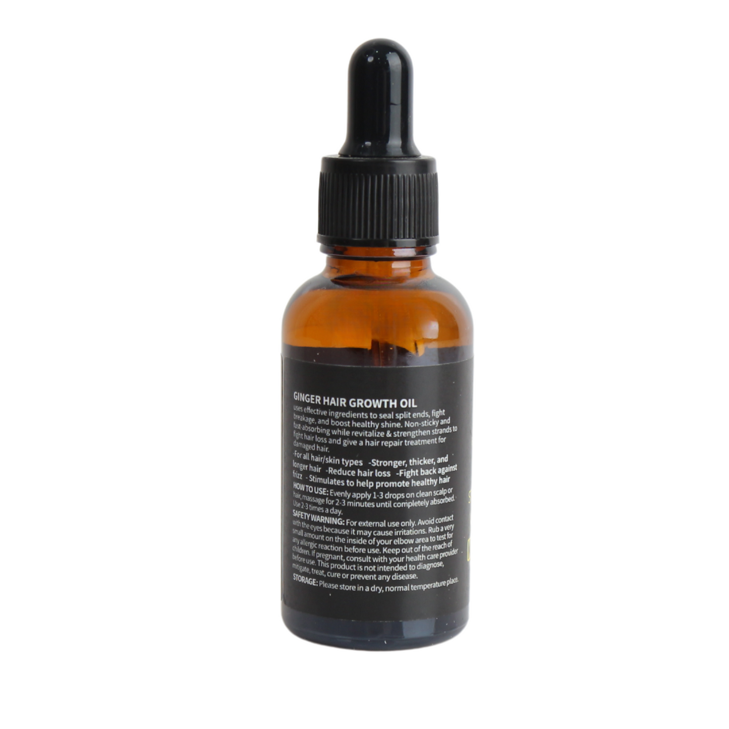 Britains Beauty Ginger & Tea Tree Hair Growth Oil – Natural Strengthen Hair Oil for All Hair Types, Stimulates Healthy Hair Growth, Reduces Hair Loss, Fights Frizz, 30ml