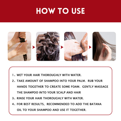 Batana Shampoo Moisturizer for Hair Growth, Split Ends Prevention, and Enhanced Texture, 100ml – All Hair Types, Contains Natural Ojon Oil