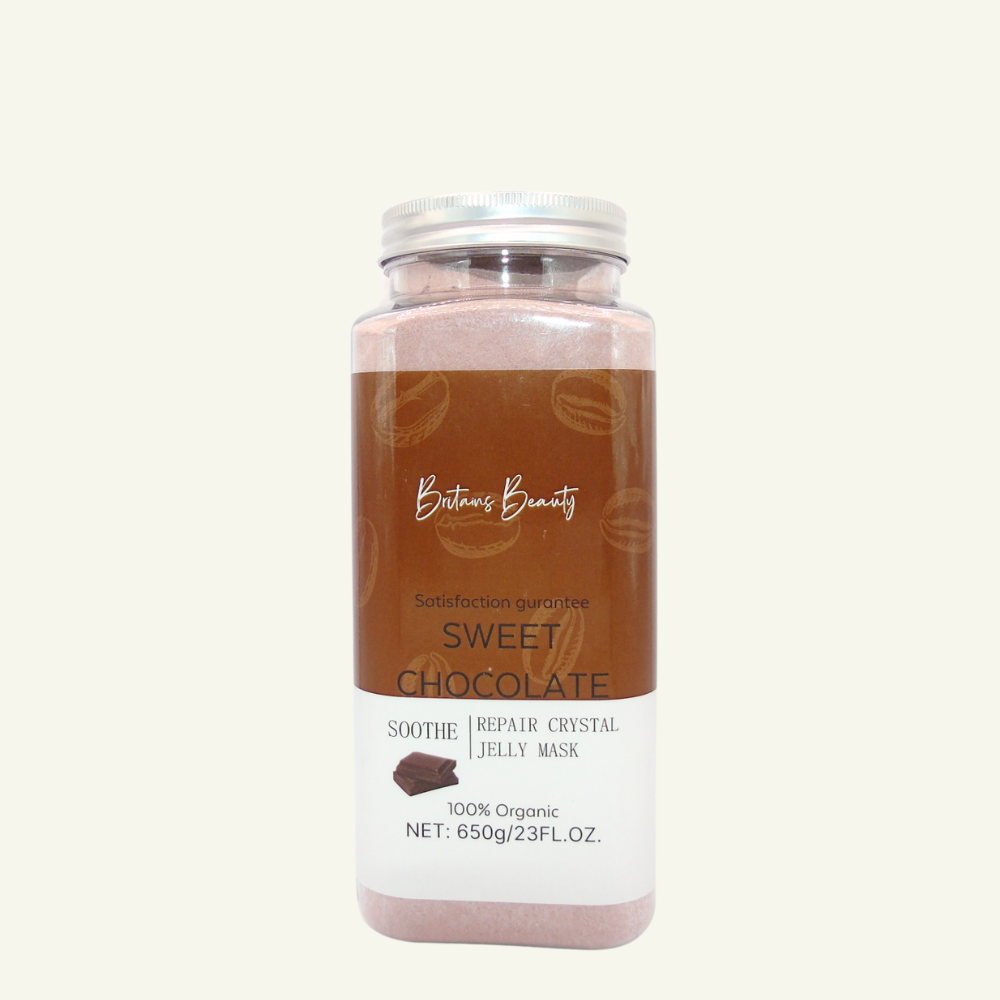 Britains Beauty Sweet Chocolate Jelly Mask – Pure Organic, Deep Hydration, Natural Ingredients, Repair Crystal Jelly Mask – Soothe, Nourish, Exfoliate for Glowing Skin – 650g