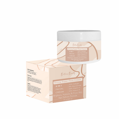 Britains Beauty 4 IN 1 Facial Cream - Collagen, Niacinamide, Vitamin C, & Vitamin E - Hydration, Skin Brightening & Firming Cream - 50 ml