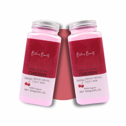 Britains Beauty Cherry Repair Crystal Jelly Mask - 100% Organic, Deep Hydration, Natural Ingredients, 23FL.OZ, Radiant Glow, Soothe and Repair Skin