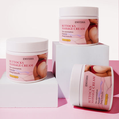 Buttocks Massage Cream – Promotes Skin Elasticity, Rejuvenation and Plumping – 5.4oz/160ml – Herbal Ingredients for Safe, Natural Enhancement