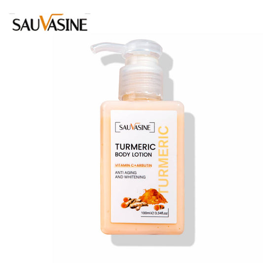 Britains Beauty Turmeric Body Lotion - Anti-Aging & Whitening - Vitamin C & Arbutin - Moisturizes & Brightens Skin - 100ml - Natural Ingredients, Hydrating Body Lotion for All Skin Types