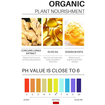 Britains Beauty Turmeric Clay Mask with Vitamin C & Aloe - Anti-Sensitive, Whitening, Acne Removal, Moisturising Facial Mask - 50g - Natural Skin Care for Lifting, Repairing, and Brightening