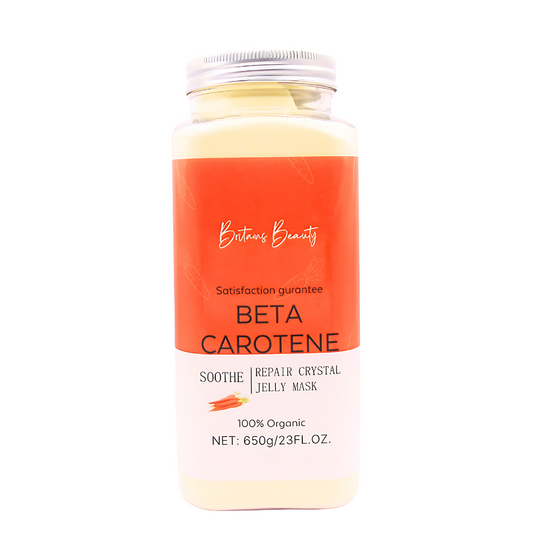 Beta-Carotene Repair & Soothe Jelly Mask by Britain's Beauty - Organic Hydrating Facial Treatment, Enhances Radiance and Skin Tone, 650g