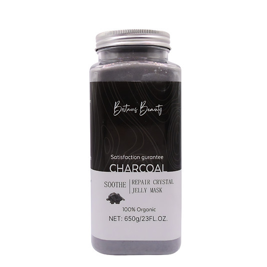 Britain's Beauty Charcoal Soothe & Repair Crystal Jelly Mask - Deep Hydration with 100% Organic Ingredients, 650g/23fl.oz.