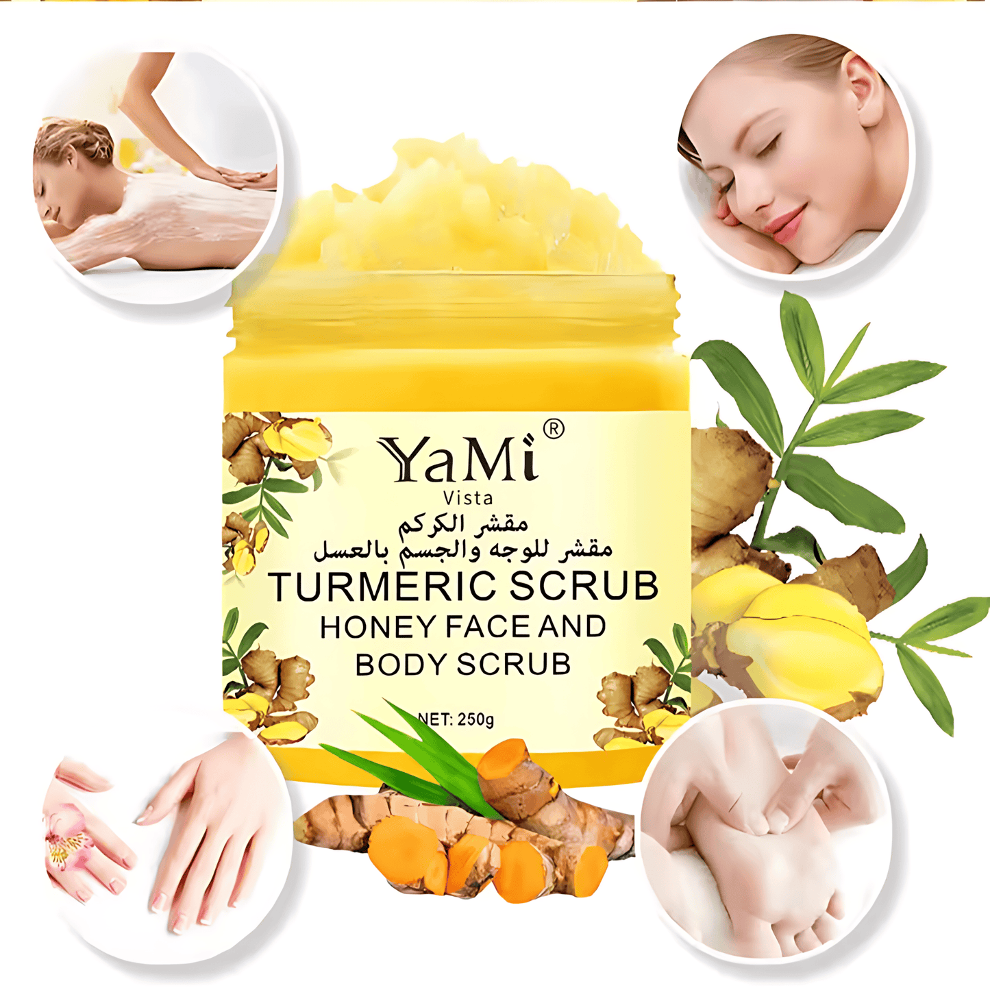 Brightening Bikini Scrub - Turmeric & Kojic Acid, Whitening and Brightening for Private Parts, Dark Spots Removal, 150g, Strong Whitening, Smooth Skin