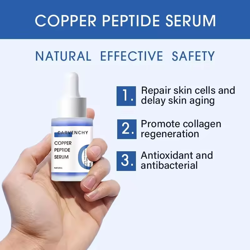 Copper Peptide Serum - Anti-Aging Skin Rejuvenation, Collagen Boosting, Restores Skin Elasticity, 30ml (1.01 fl oz)