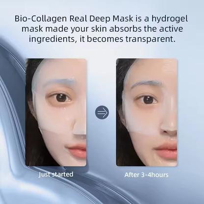 Carvenchy Bio-Collagen Real Deep Mask - Hydrating Facial Treatment for Radiant Skin, Enhanced Elasticity & Soothing Effect