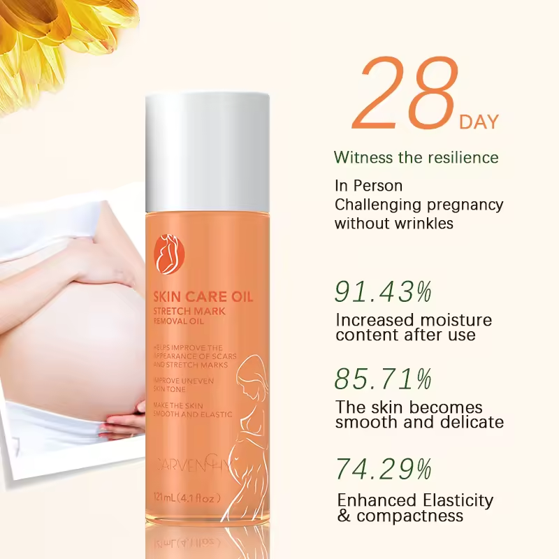 Advanced Stretch Mark Removal Oil - Skin Care Oil for Scars, Pregnancy Stretch Marks, and Uneven Skin Tone - 121mL