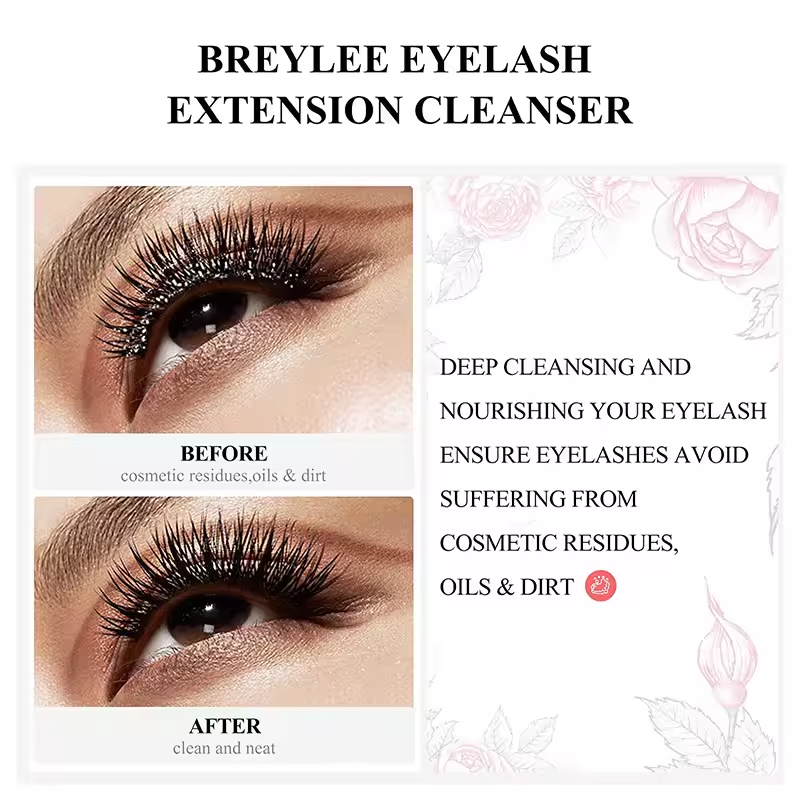 Eyelash Shampoo for Extensions and Natural Lashes - Salon & Home Use - 2 Fl oz
