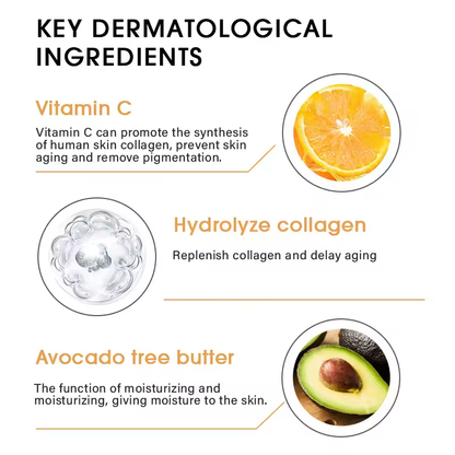 Vitamin C Serum 20% - Anti-Aging & Brightening Formula with Natural Antioxidants, Collagen & Hyaluronic Acid, Reduces Dark Spots & Wrinkles - 30ml/1.01 fl oz
