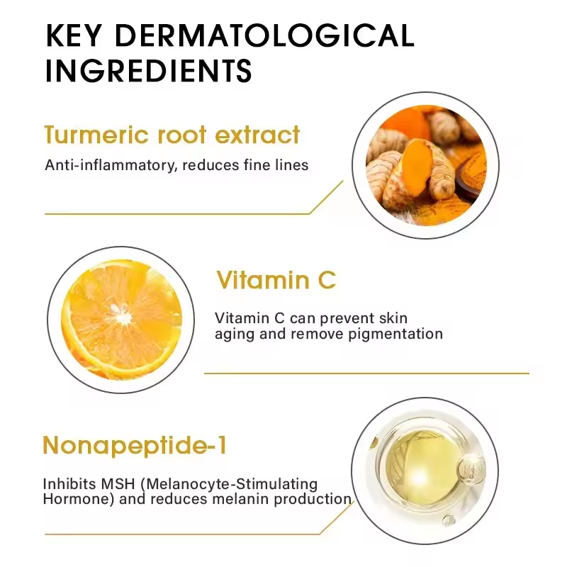 Turmeric Vitamin C Serum - Anti-Aging, Acne Treatment, Skin Brightening, For All Skin Types, 30ml